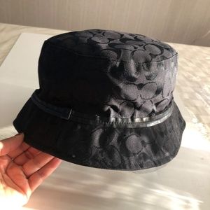 COACH Signature Black Bucket Hat